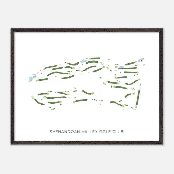 Print of Shenandoah Valley Golf Club Modern Map