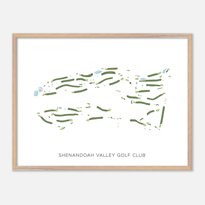 Print of Shenandoah Valley Golf Club Modern Map