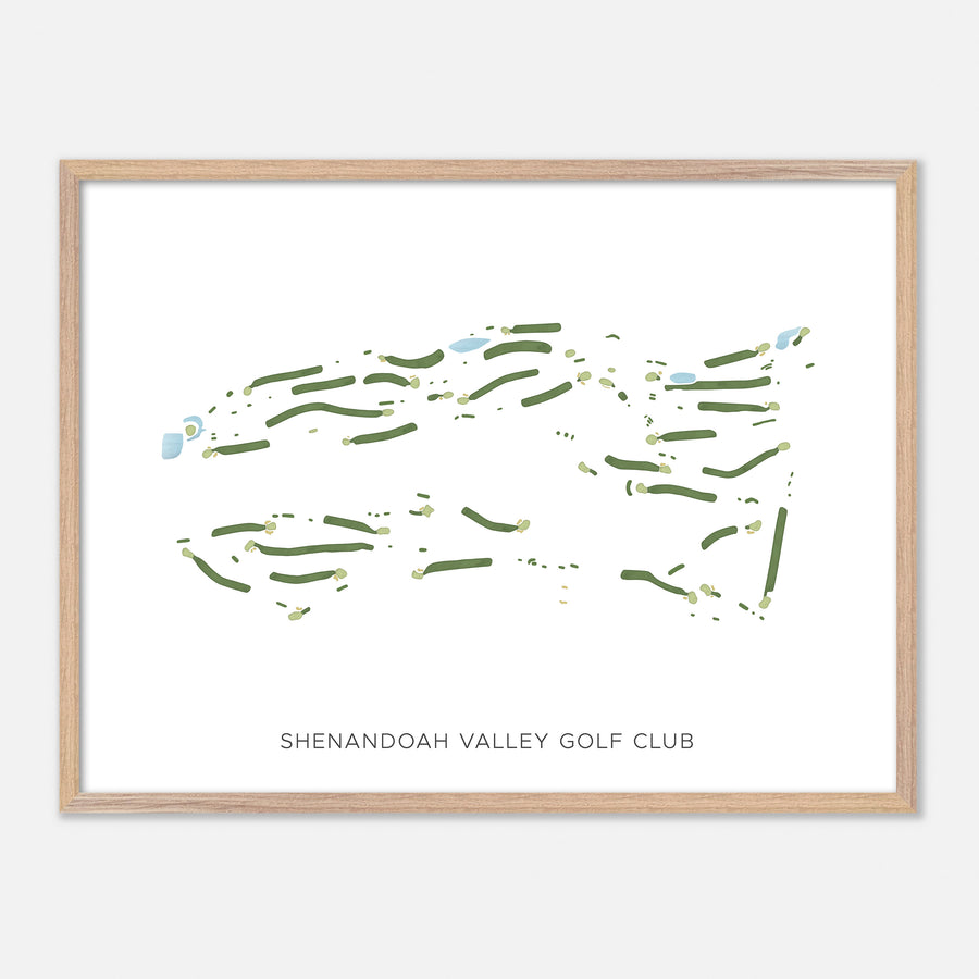 Print of Shenandoah Valley Golf Club Modern Map