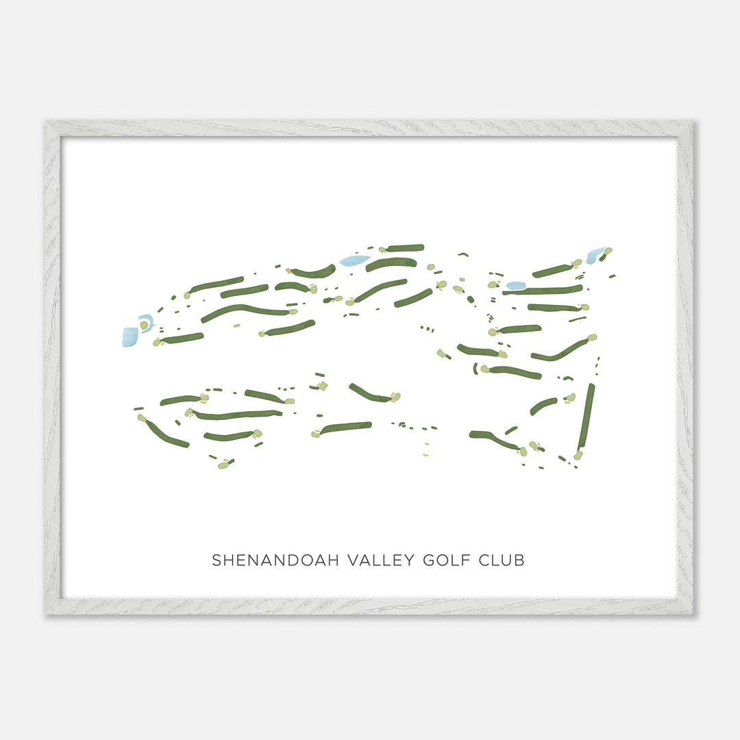 Print of Shenandoah Valley Golf Club Modern Map