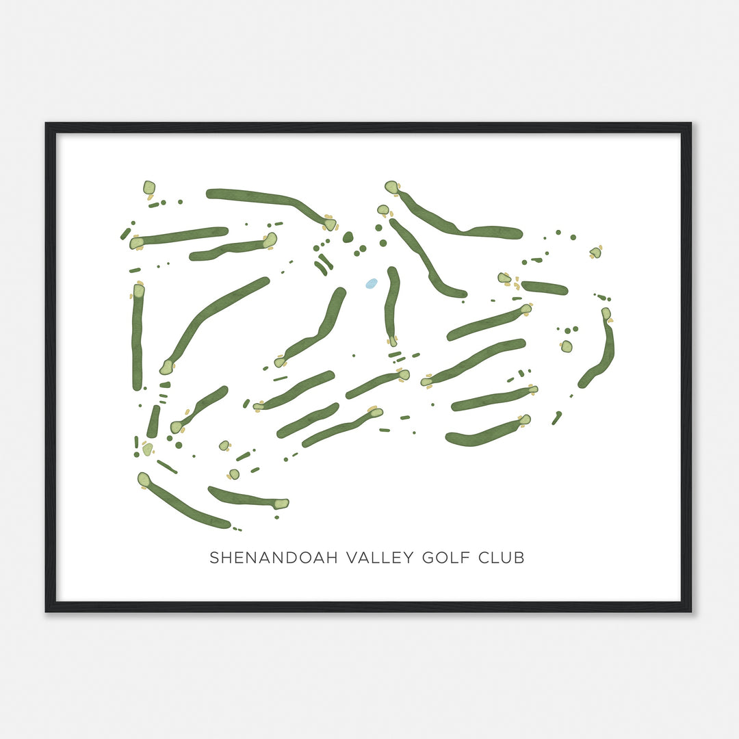 Print of Shenandoah Valley Golf Club Modern Map