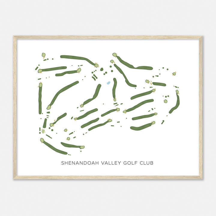 Print of Shenandoah Valley Golf Club Modern Map