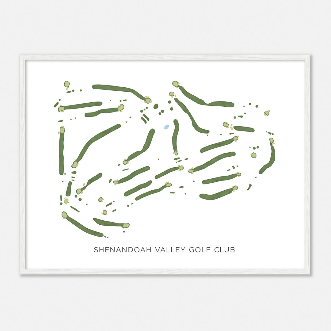 Print of Shenandoah Valley Golf Club Modern Map