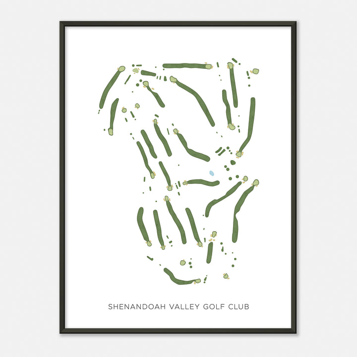 Print of Shenandoah Valley Golf Club Modern Map