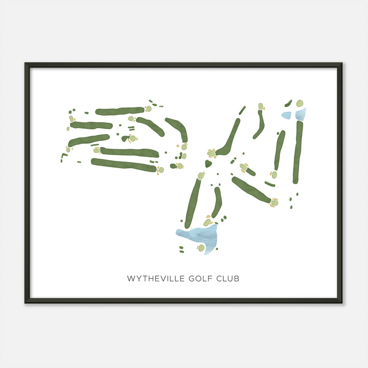Print of Wytheville Golf Club Modern Map