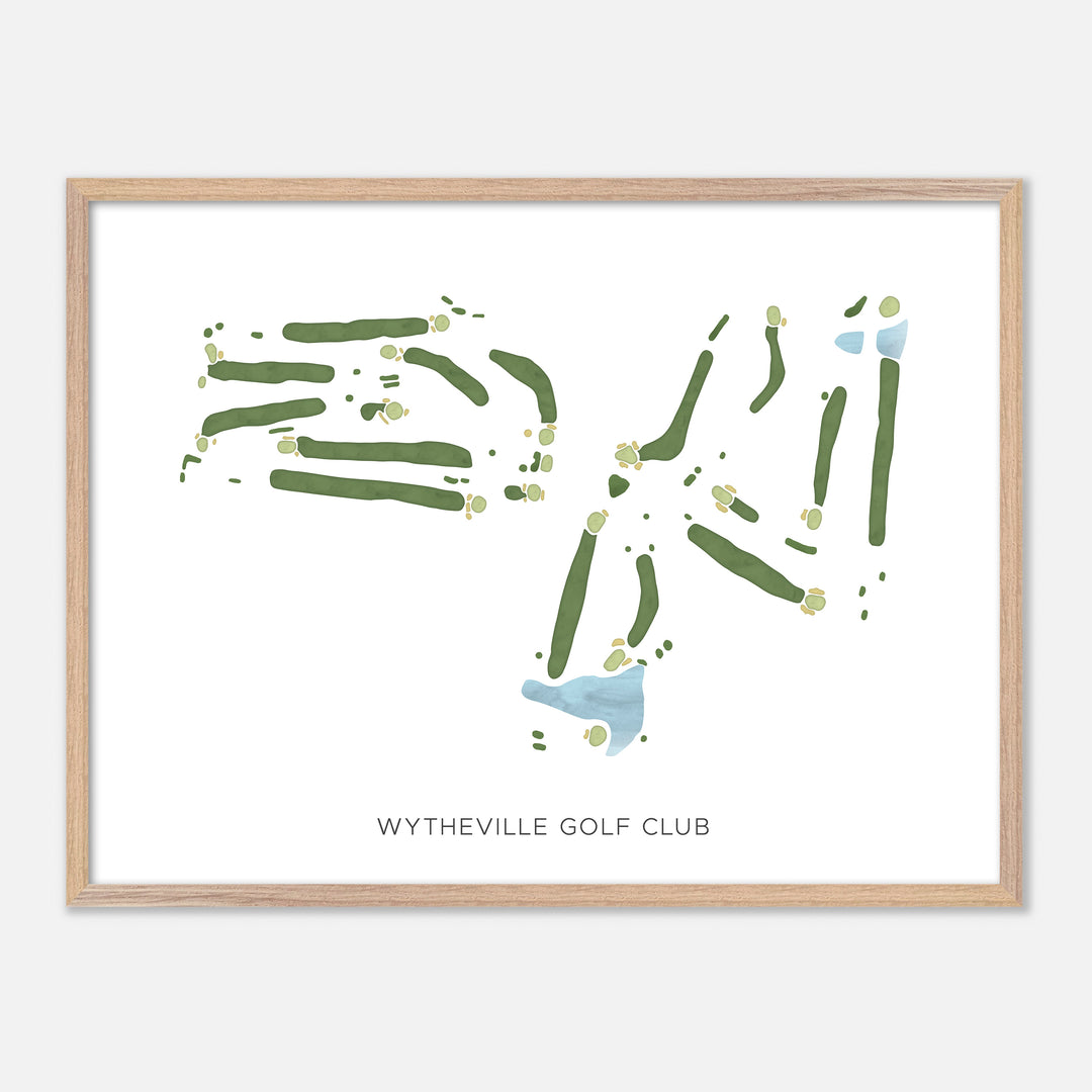Print of Wytheville Golf Club Modern Map
