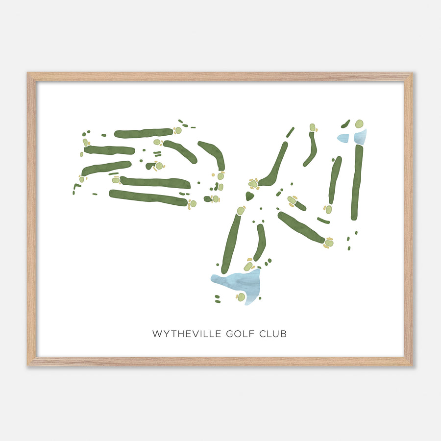 Print of Wytheville Golf Club Modern Map