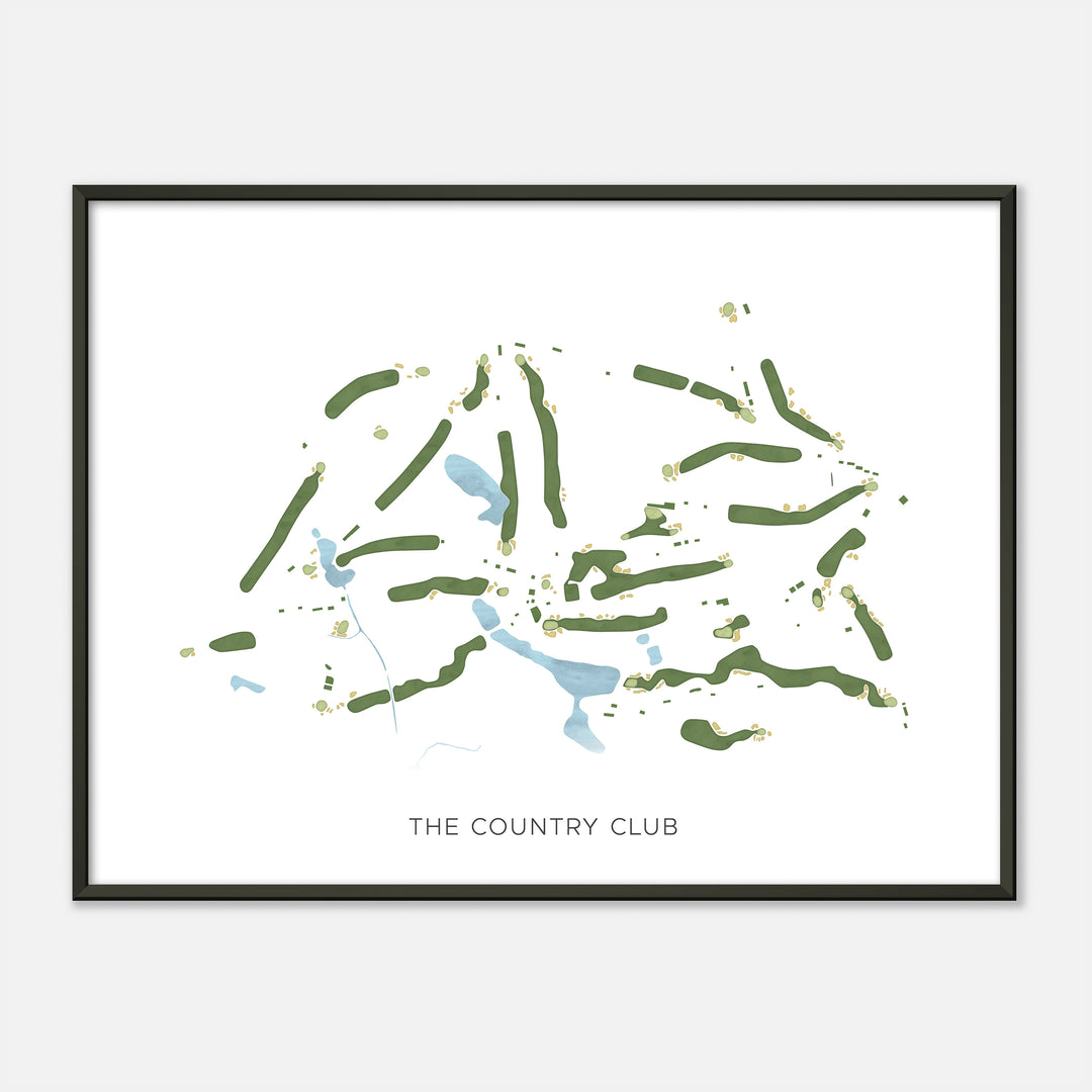 Print of The Country Club Modern Map