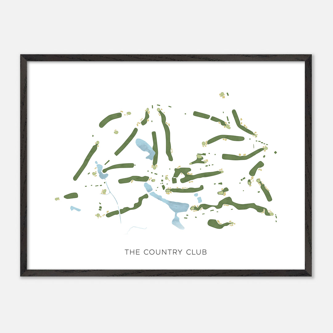 Print of The Country Club Modern Map