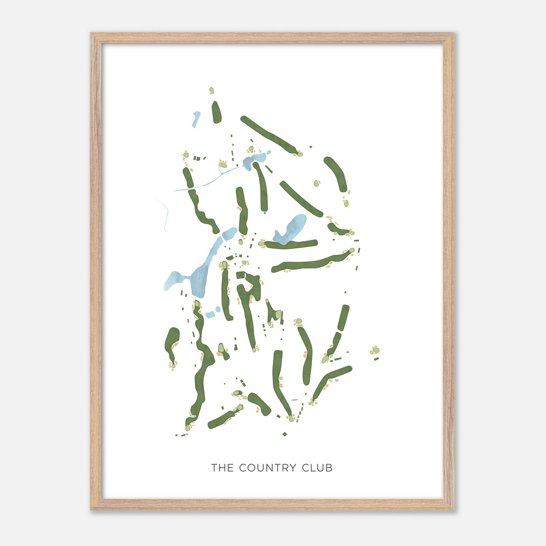 Print of The Country Club Modern Map
