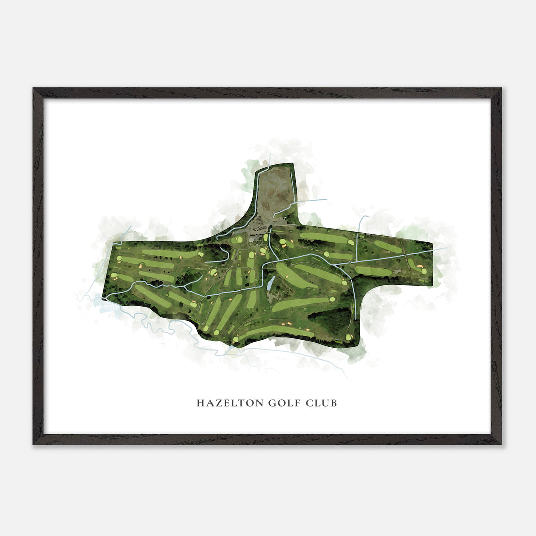 Print of Hazelton Golf Club Classic Map