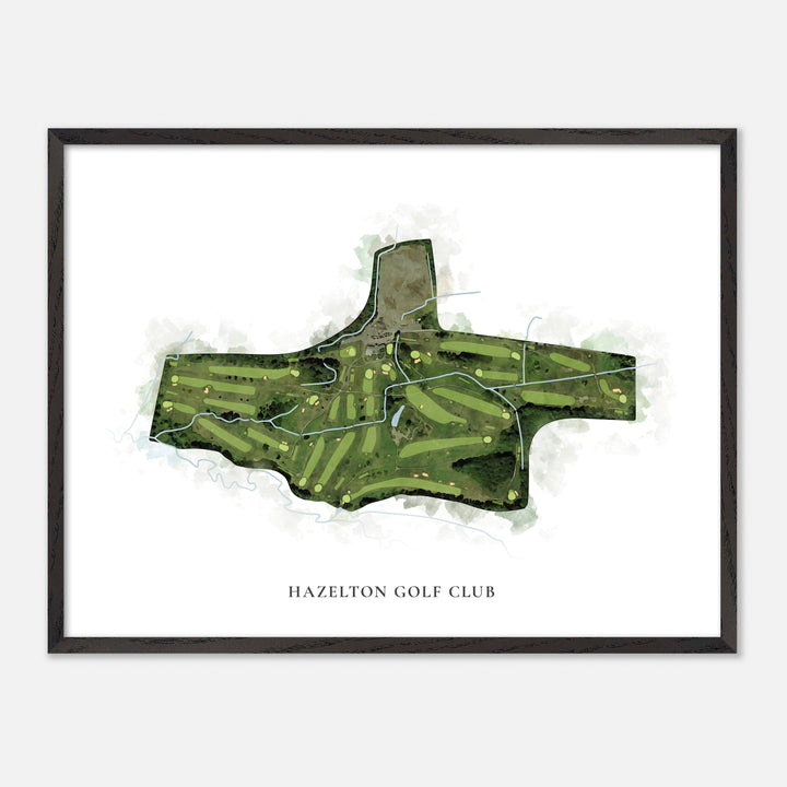 Print of Hazelton Golf Club Classic Map