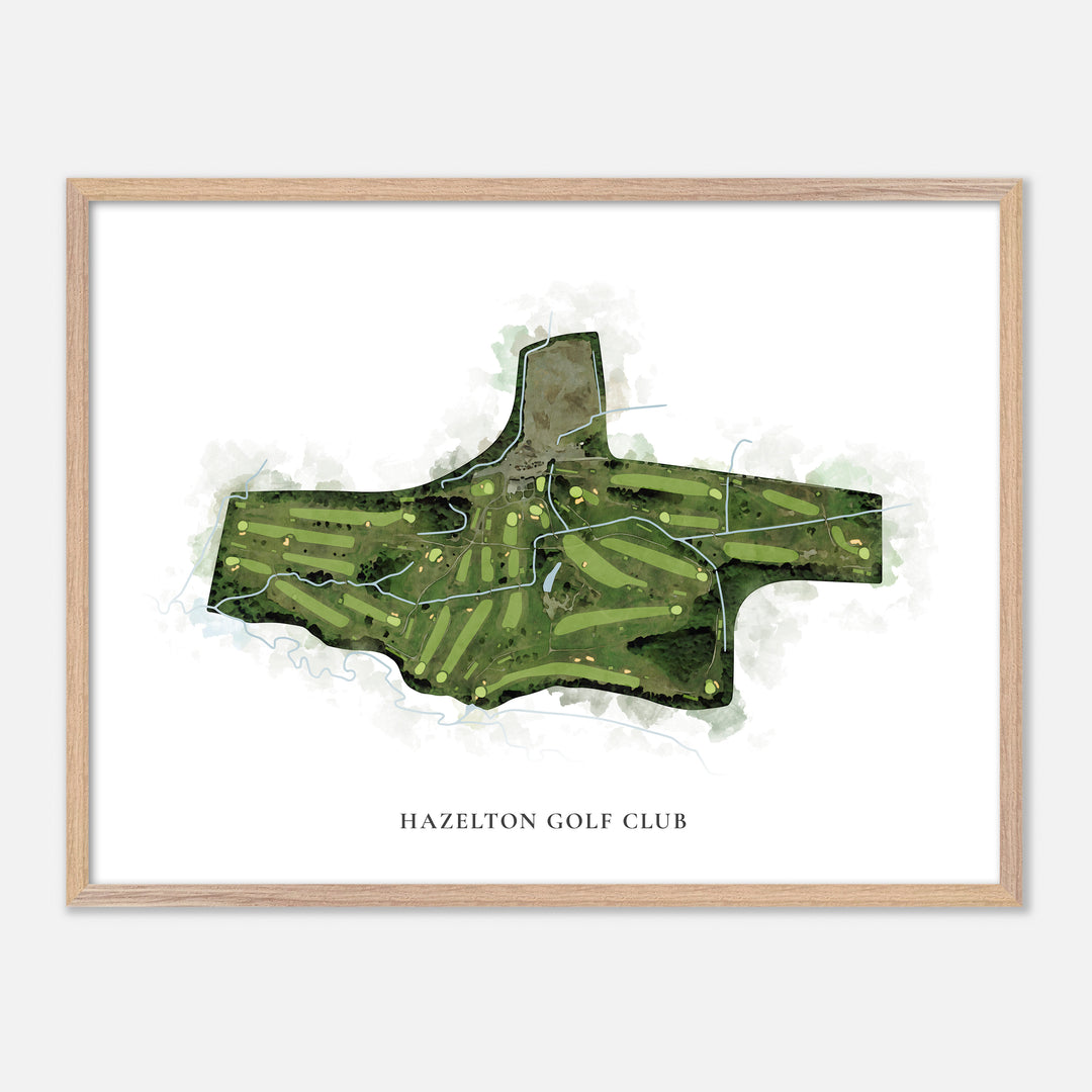 Print of Hazelton Golf Club Classic Map