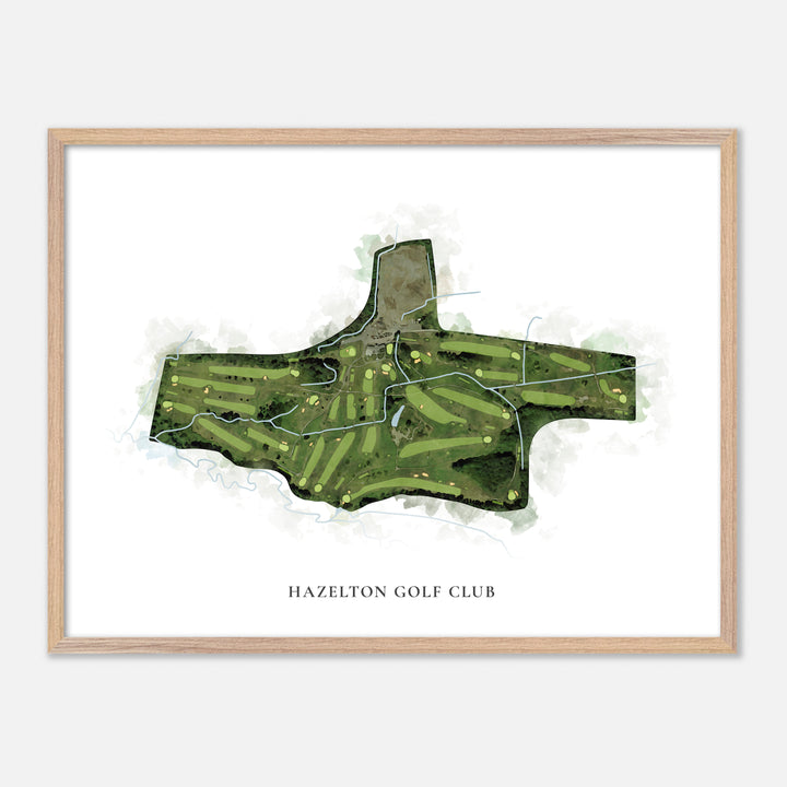 Print of Hazelton Golf Club Classic Map