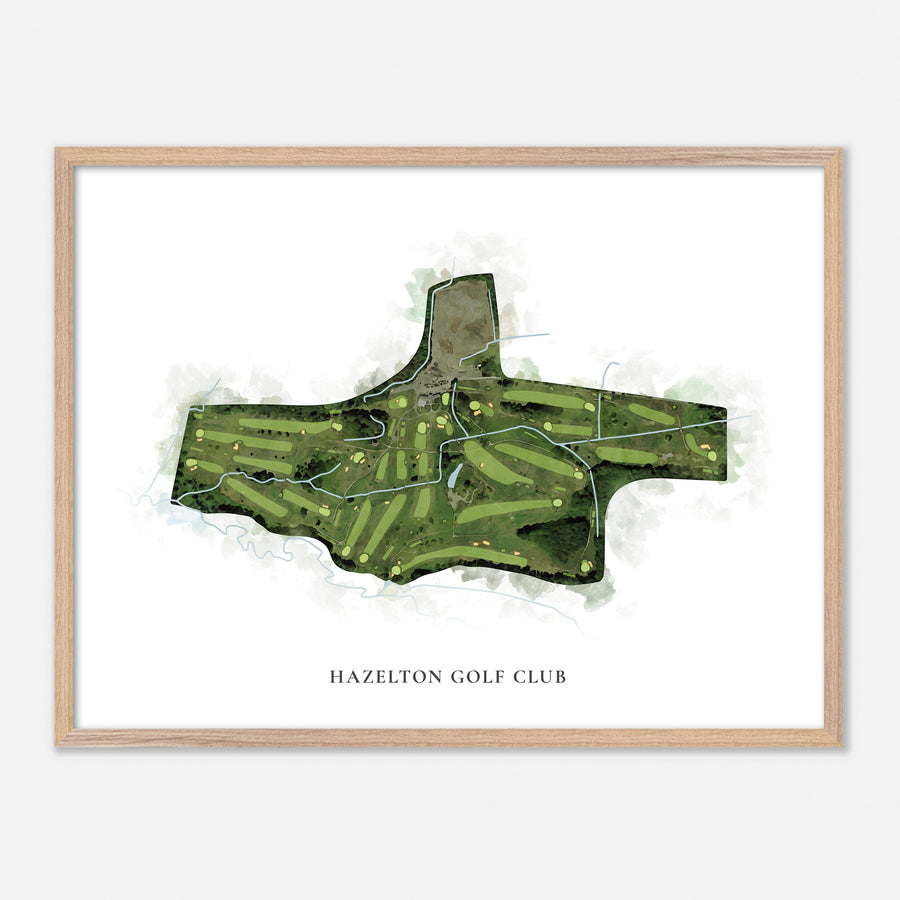 Print of Hazelton Golf Club Classic Map