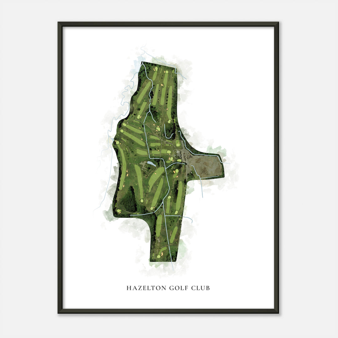 Print of Hazelton Golf Club Classic Map