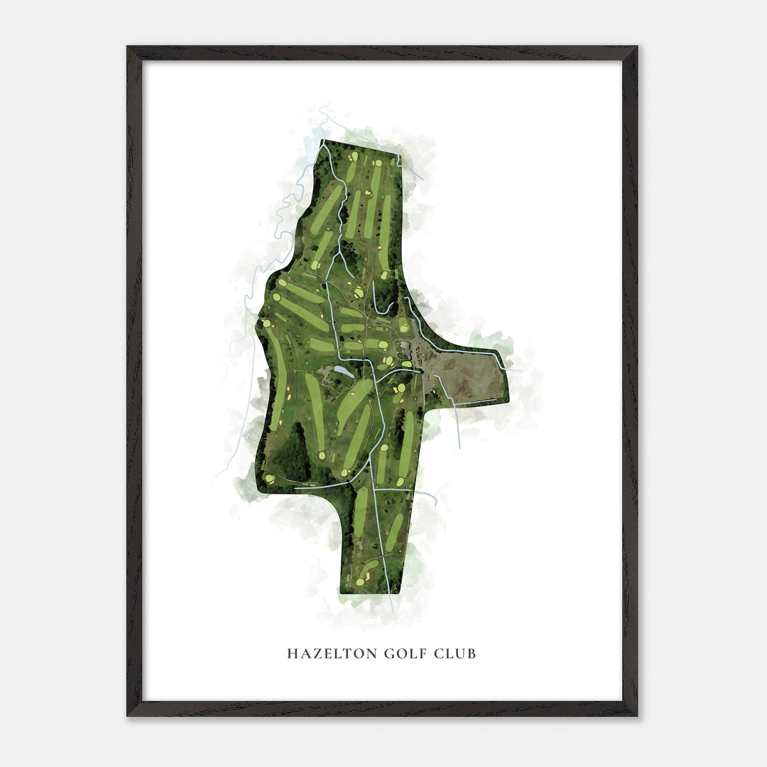 Print of Hazelton Golf Club Classic Map