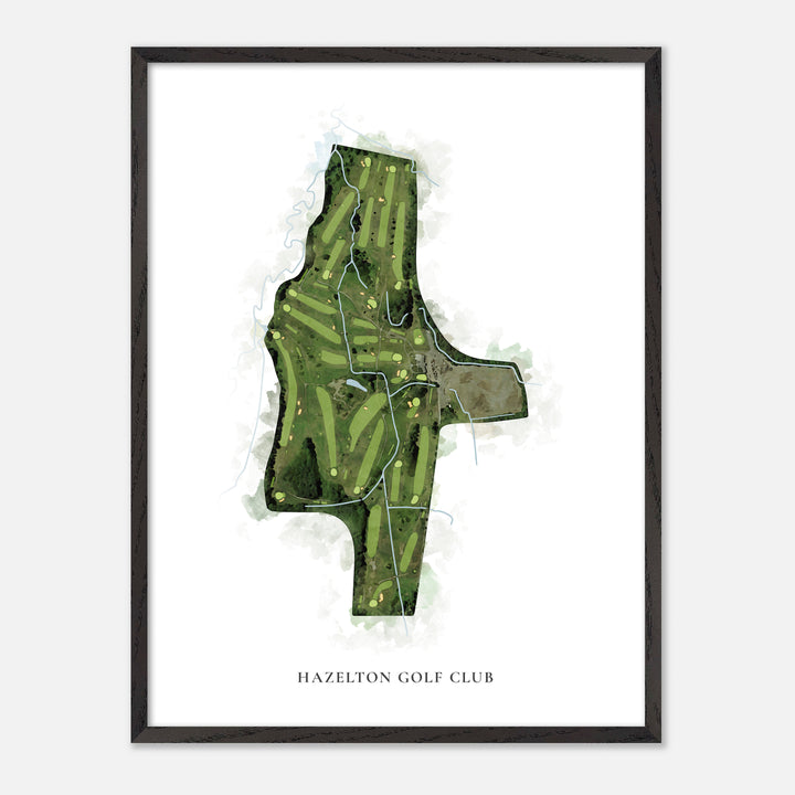 Print of Hazelton Golf Club Classic Map