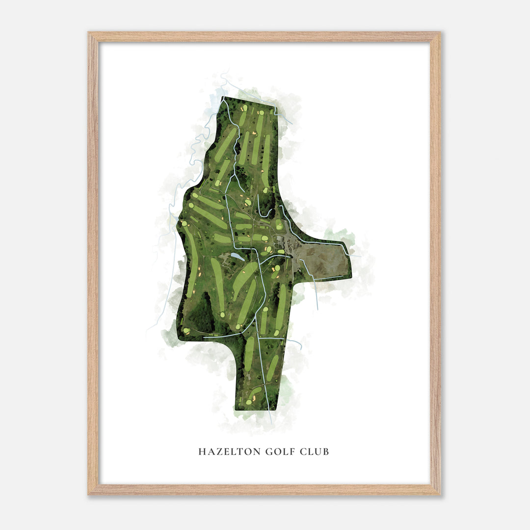 Print of Hazelton Golf Club Classic Map