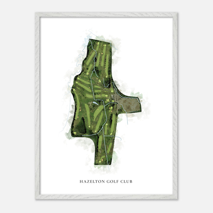 Print of Hazelton Golf Club Classic Map