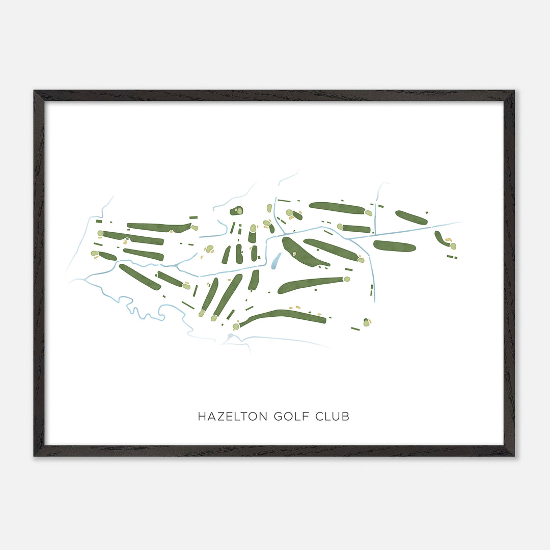 Print of Hazelton Golf Club Modern Map