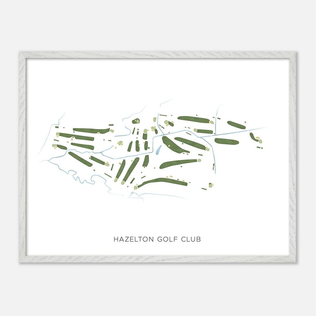 Print of Hazelton Golf Club Modern Map