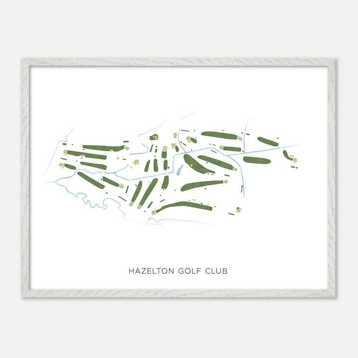 Print of Hazelton Golf Club Modern Map