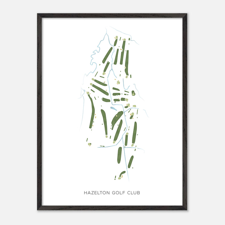 Print of Hazelton Golf Club Modern Map