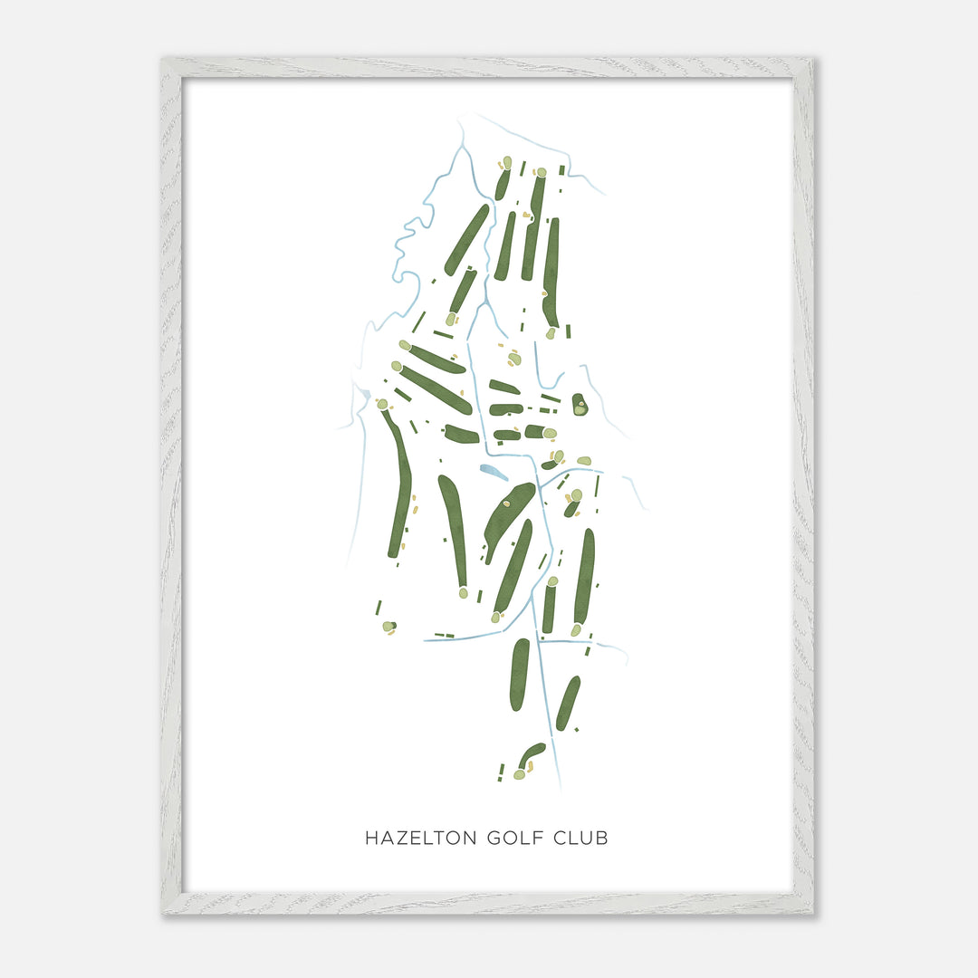 Print of Hazelton Golf Club Modern Map