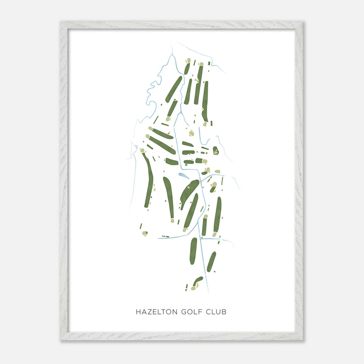 Print of Hazelton Golf Club Modern Map