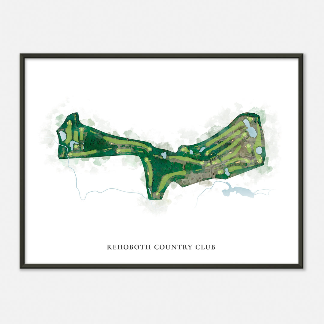 Print of Rehoboth Country Club Classic Map
