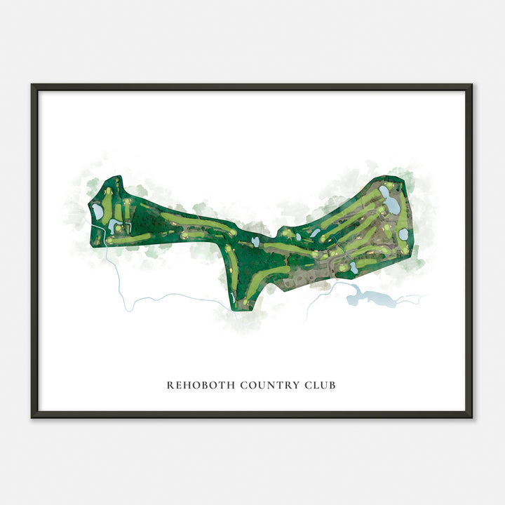 Print of Rehoboth Country Club Classic Map
