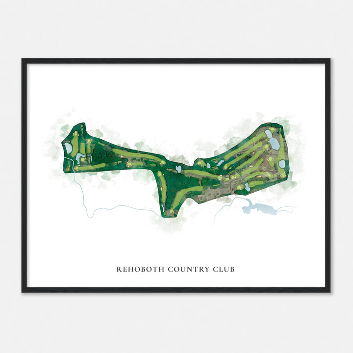 Print of Rehoboth Country Club Classic Map