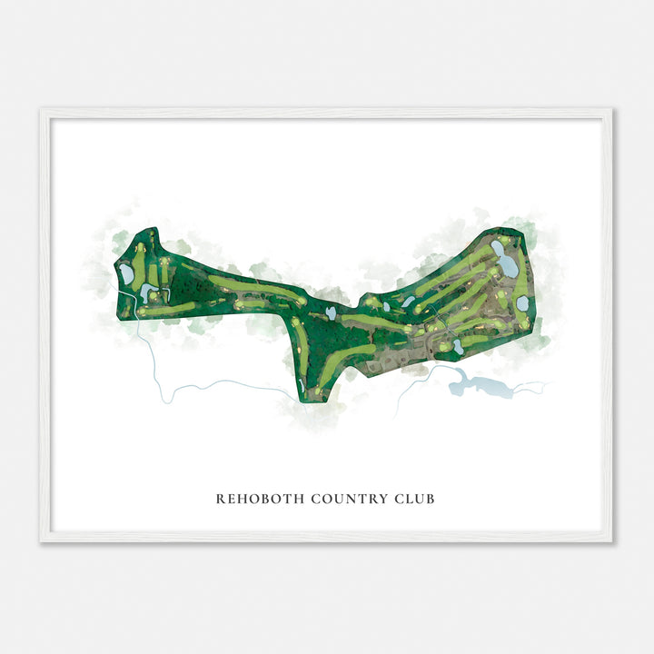 Print of Rehoboth Country Club Classic Map