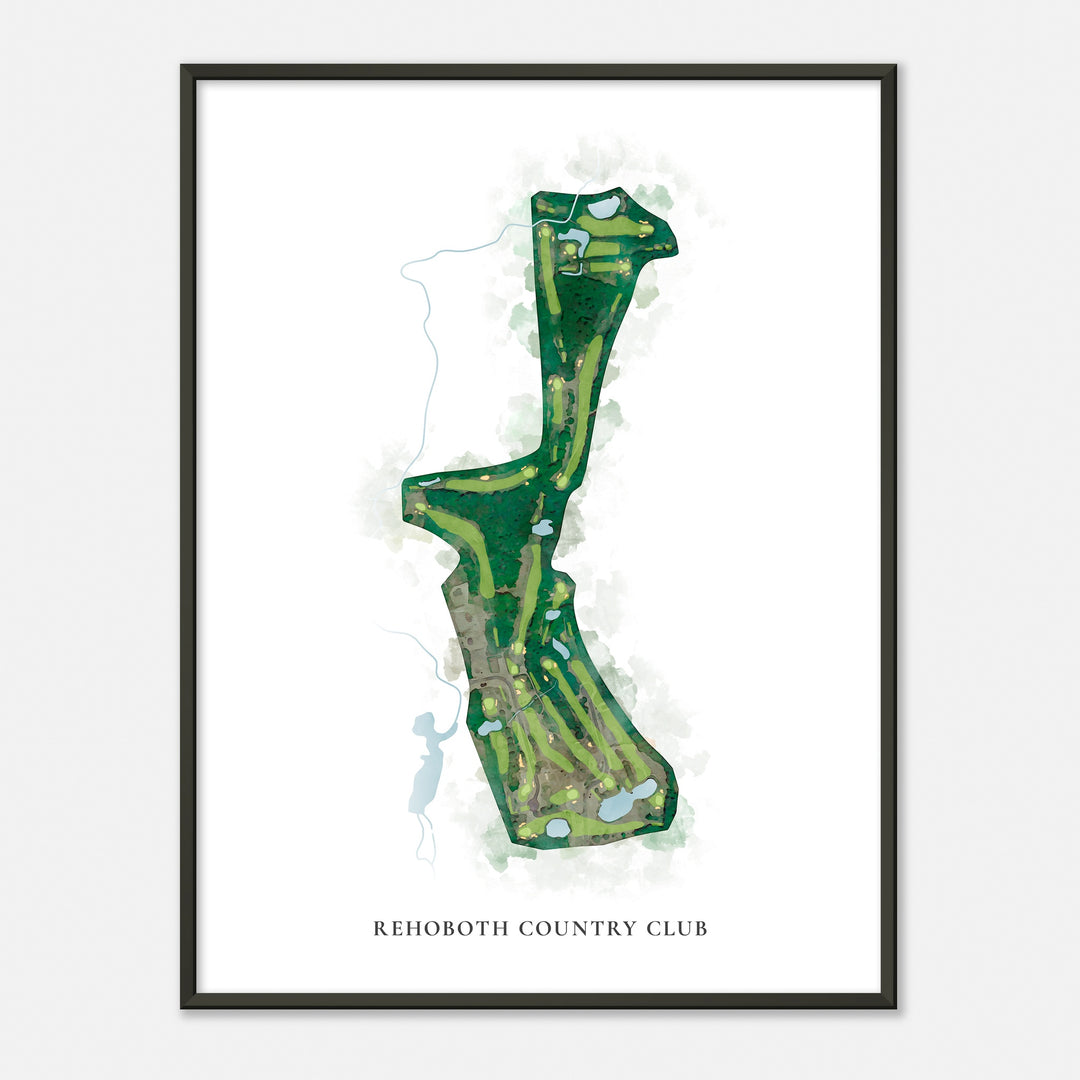 Print of Rehoboth Country Club Classic Map