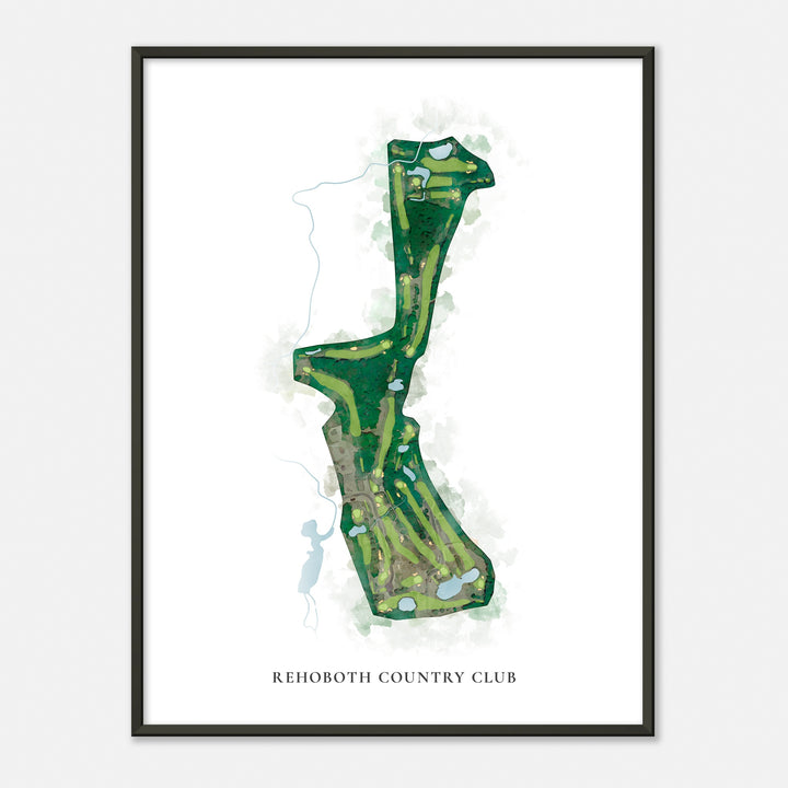 Print of Rehoboth Country Club Classic Map