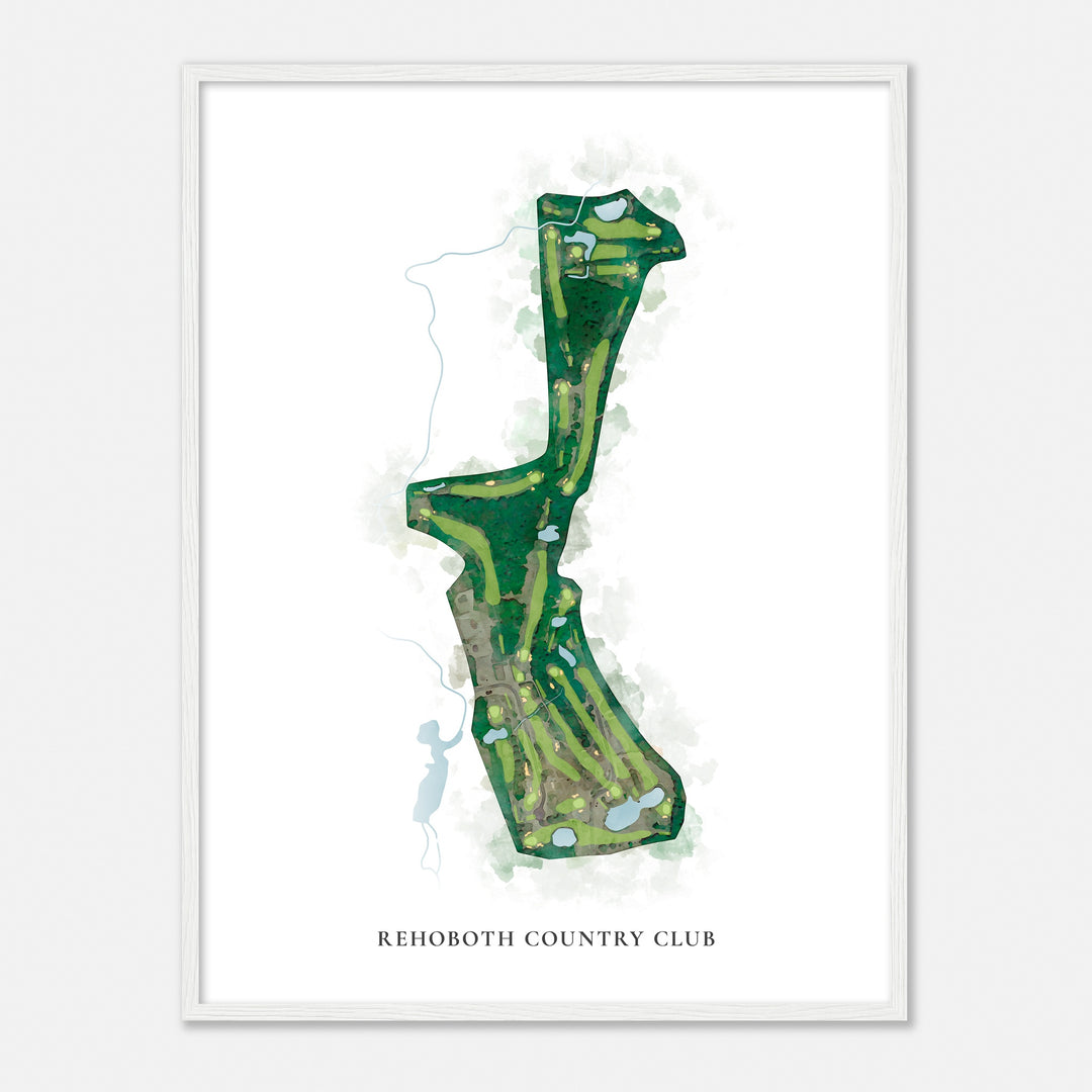 Print of Rehoboth Country Club Classic Map