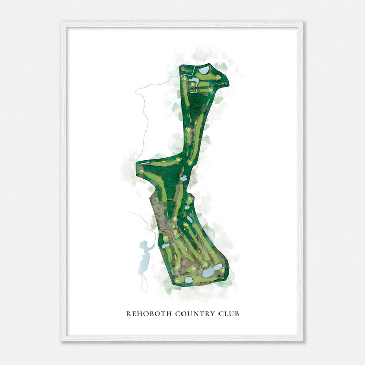 Print of Rehoboth Country Club Classic Map