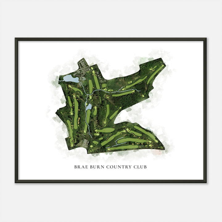 Print of Brae Burn Country Club Classic Map