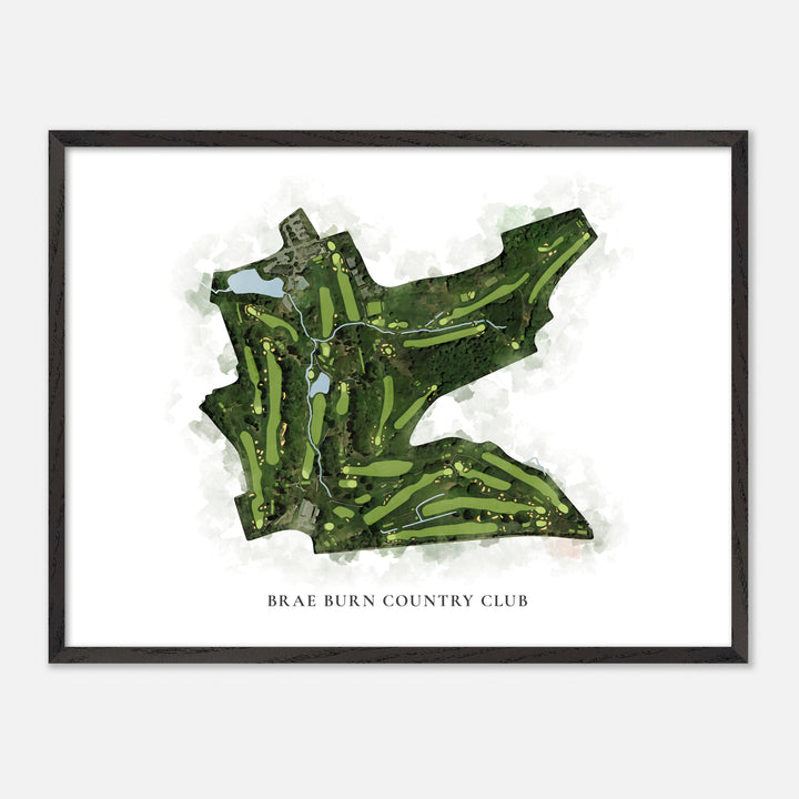 Print of Brae Burn Country Club Classic Map