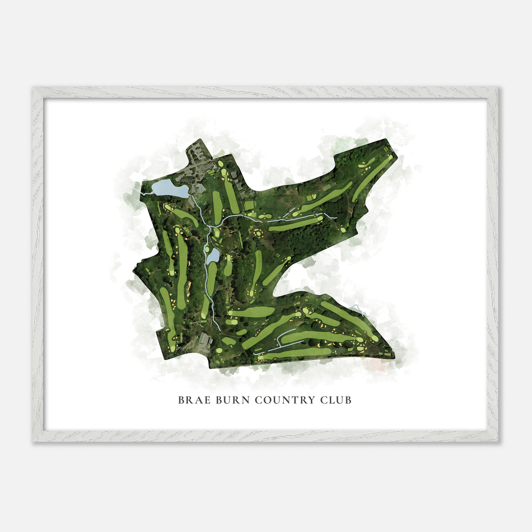 Print of Brae Burn Country Club Classic Map