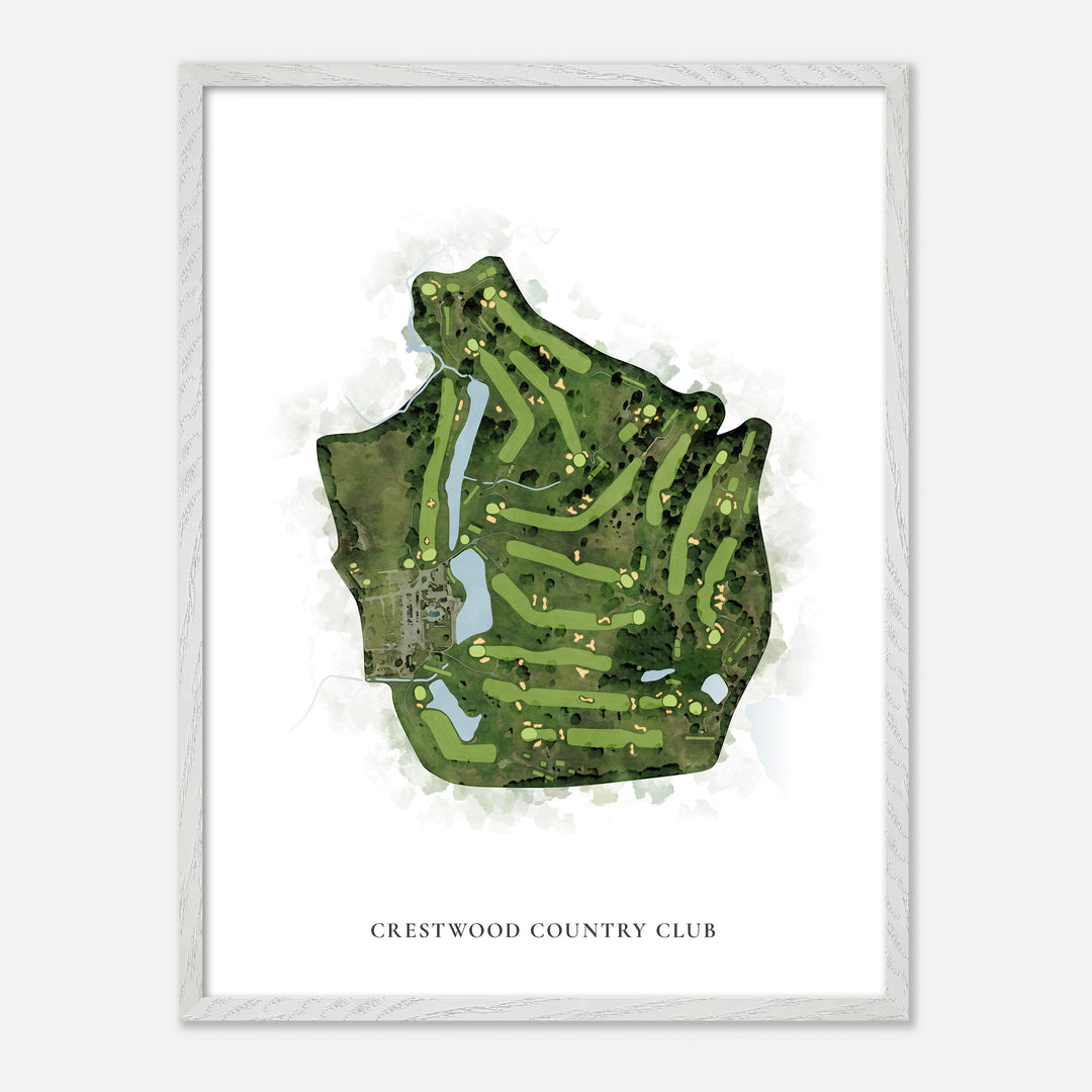Print of Crestwood Country Club Classic Map