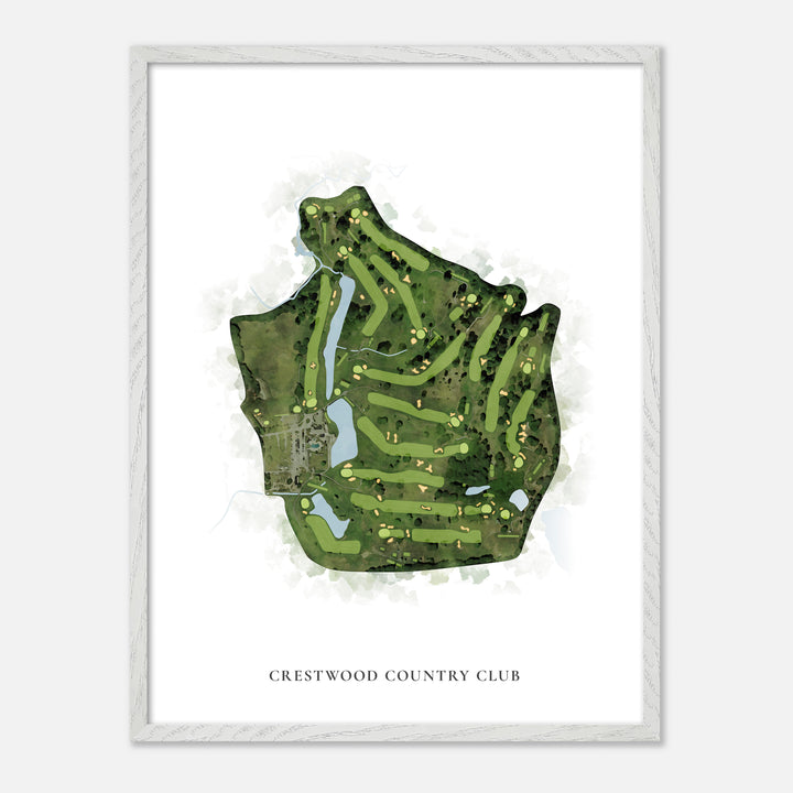 Print of Crestwood Country Club Classic Map