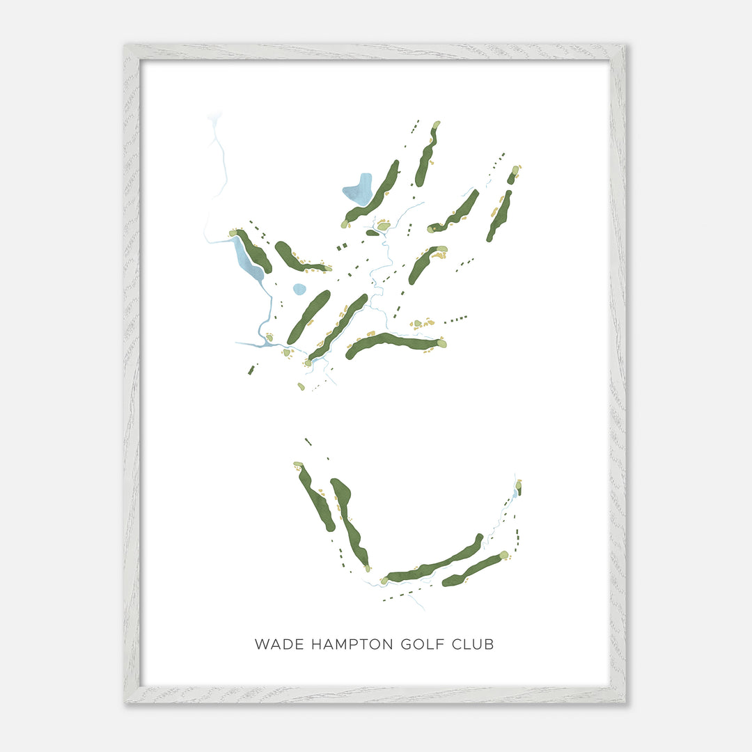 Print of Wade Hampton Golf Club Modern Map