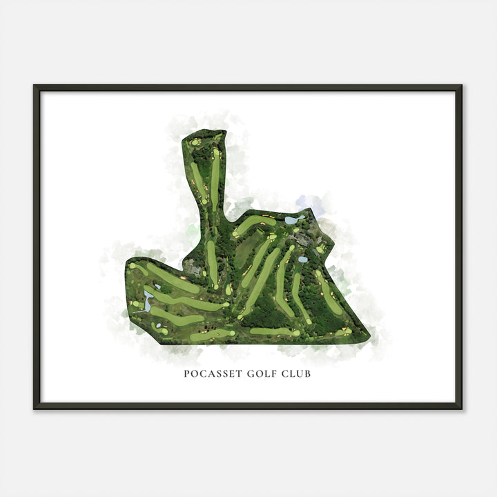 Print of Pocasset Golf Club Classic Map