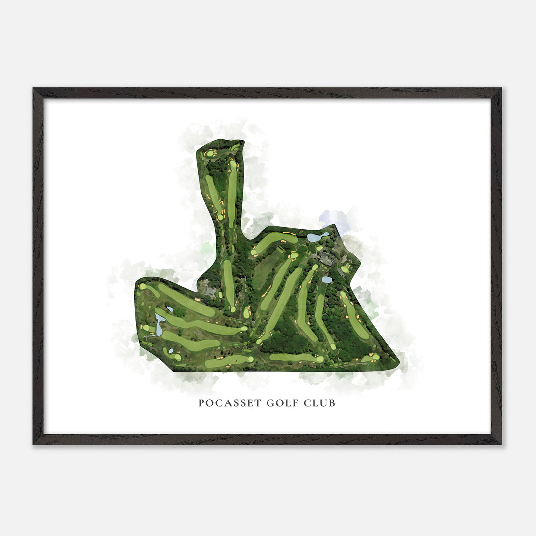 Print of Pocasset Golf Club Classic Map