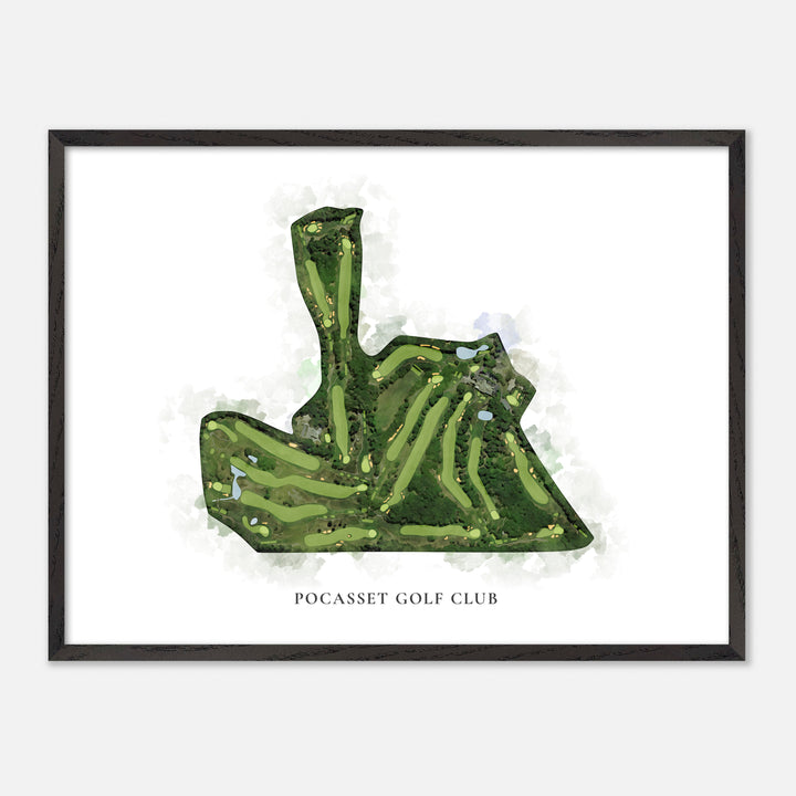Print of Pocasset Golf Club Classic Map