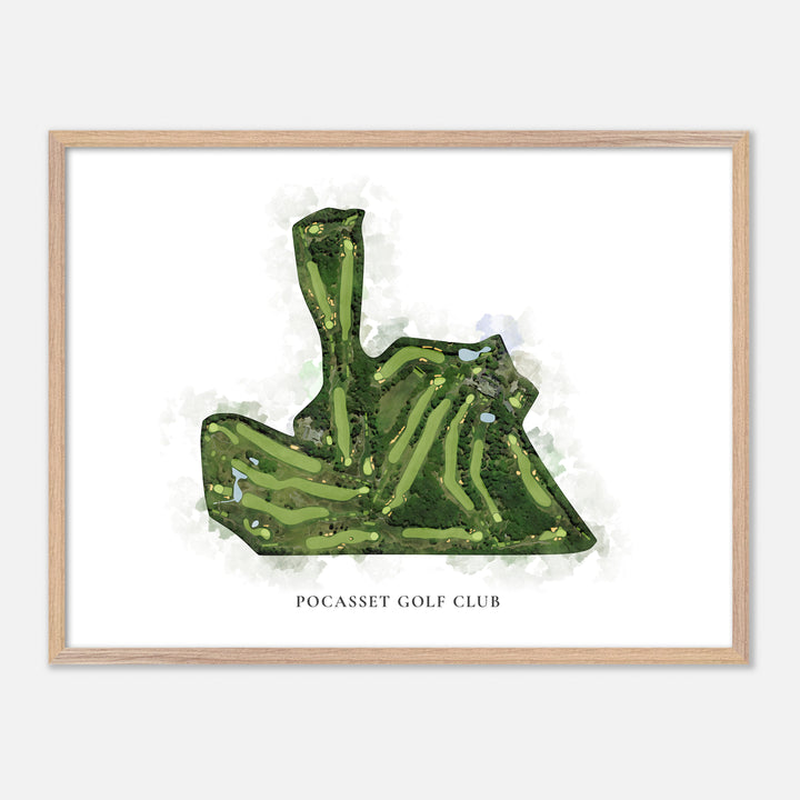 Print of Pocasset Golf Club Classic Map
