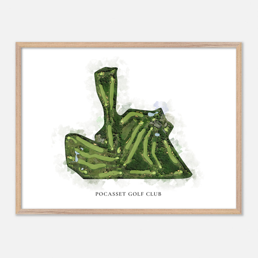 Print of Pocasset Golf Club Classic Map