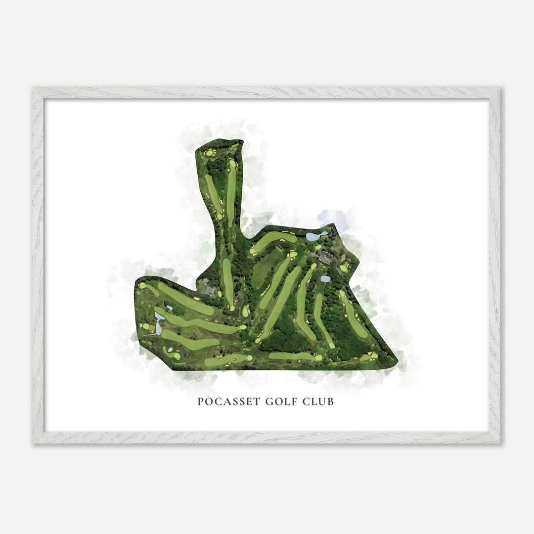 Print of Pocasset Golf Club Classic Map